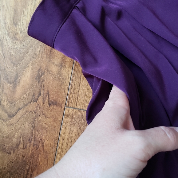 Tilley Travel Skirt, quick-dry, lightweight, midi length - purple, size large - Picture 4 of 6